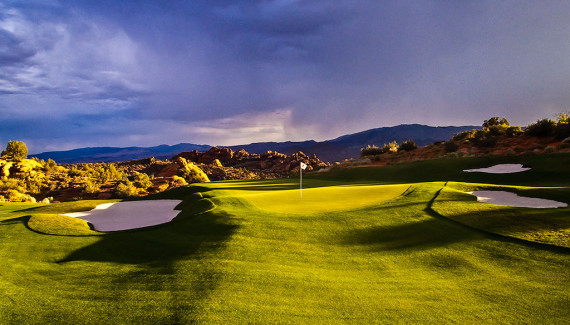 14 Green @ The Ledges Golf Club - St. George Utah Golf - Photo By - Brian Oar - @brianoar