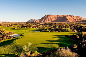 17 Green @ Entrada at Snow Canyon Golf Club - St. George Utah Golf - Photo By - Brian Oar - @brianoar