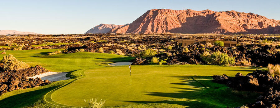 17 Green @ Entrada at Snow Canyon Golf Club - St. George Utah Golf - Photo By - Brian Oar - @brianoar