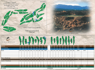 Coral Canyon Golf Club Scorecard | StGeorgeUtahGolf.com