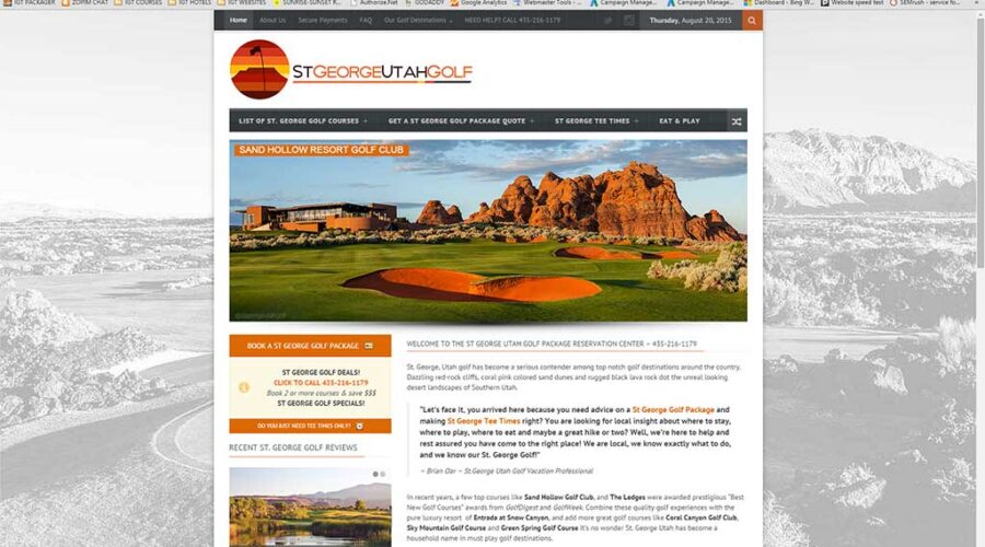 New StGeorgeUtahGolf.com Website Uploaded