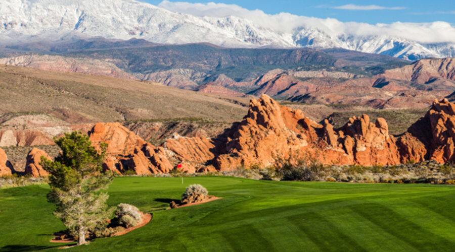 1 Green @ Sky Mountain Golf Course - St. George Utah Golf - Photo By - Brian Oar - @brianoar